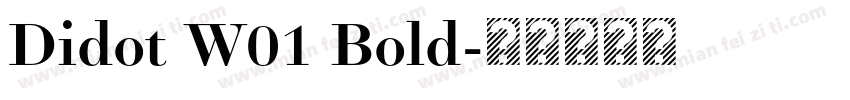 Didot W01 Bold字体转换